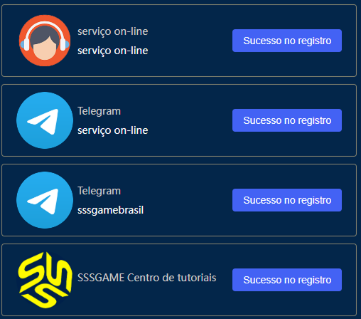 Imagem ilustrativa mostrando passo a passo como entrar em contato com o suporte da plataforma SSSGAME
