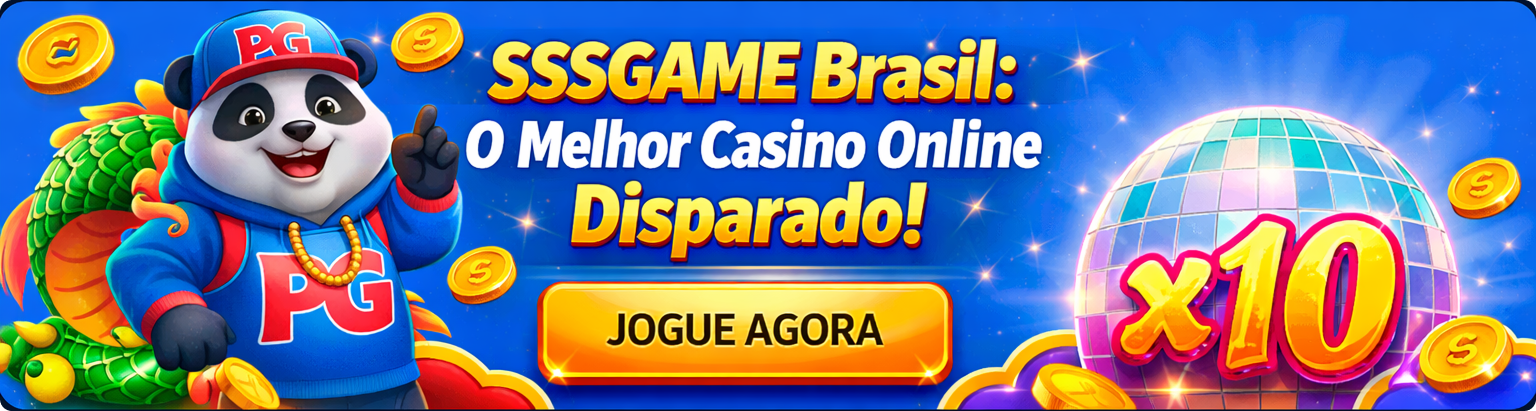 Banner da SSSGAME Brasil destacando o melhor cassino online para jogar agora