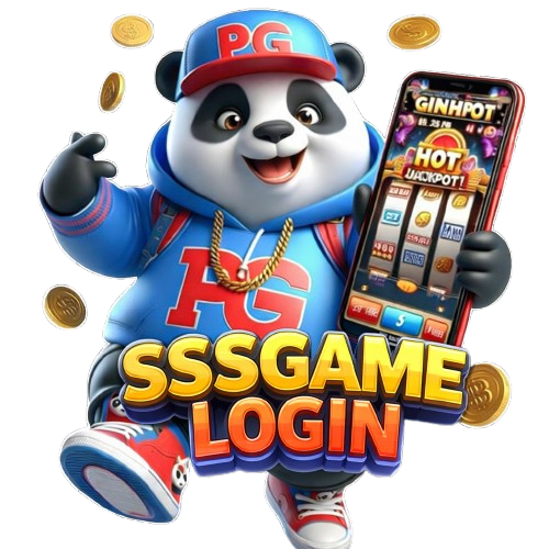 Mascote panda da SSSGAME com destaque para SSSGAME Login